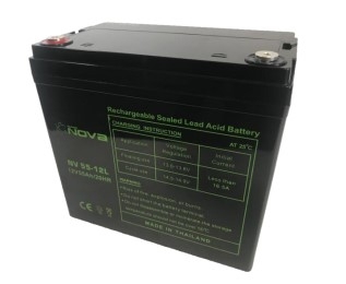 Nova NV55-12L Volts AGM-VRLA Sealed Lead Acid Battery 